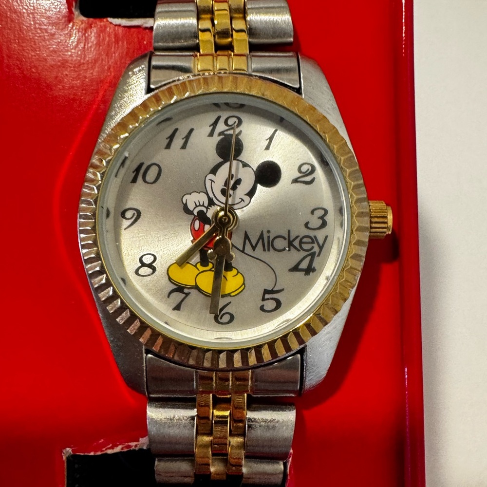 Disney Micky Mouse Silver and Gold Women's Watch